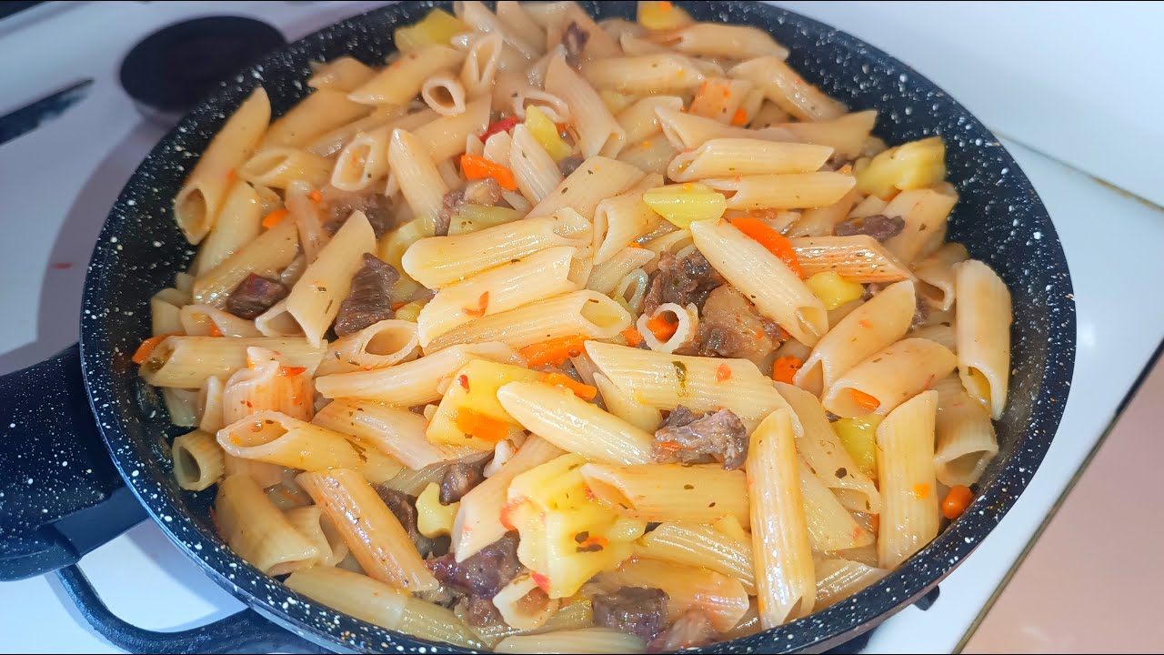 МАКАРОНЫ С МЯСОМ. Быстрый и Сытный Обед. Простой рецепт. Етпен макарон жасаймыз. Қазақша рецепт.