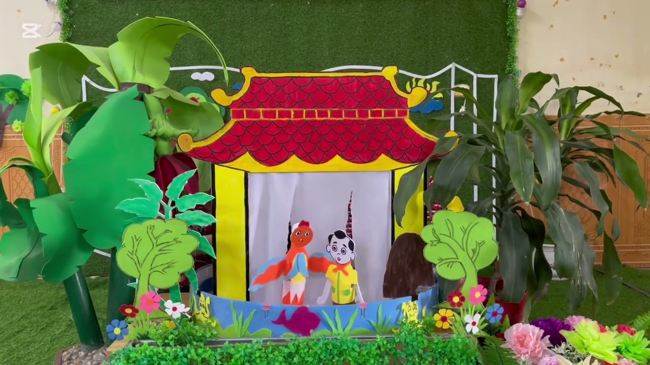 Màn kịch rối “ Truyện tích chu” của Trường Mầm non Hợp Hưng