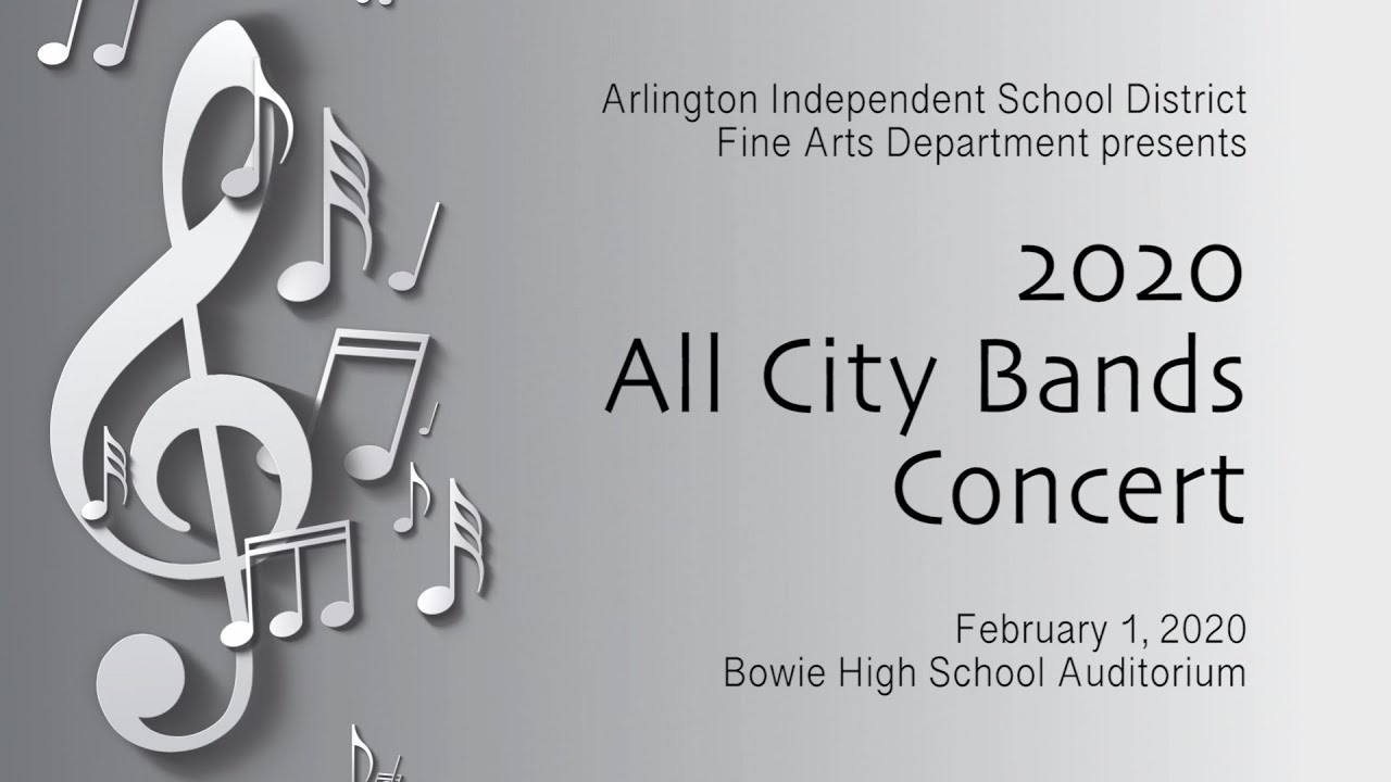 2019-2020 All City Bands Concert - Arlington ISD
