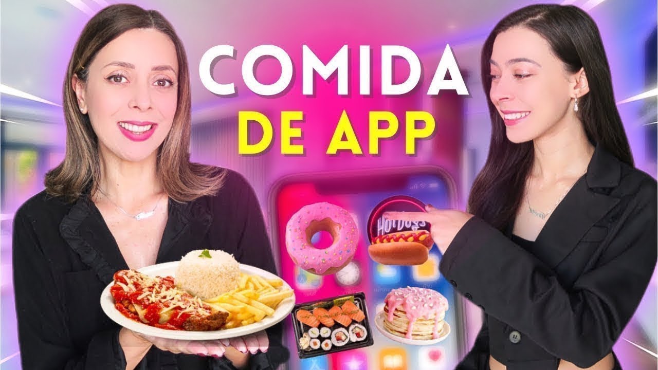UM DIA INTEIRO COMENDO COMIDAS DE APP 🔥
