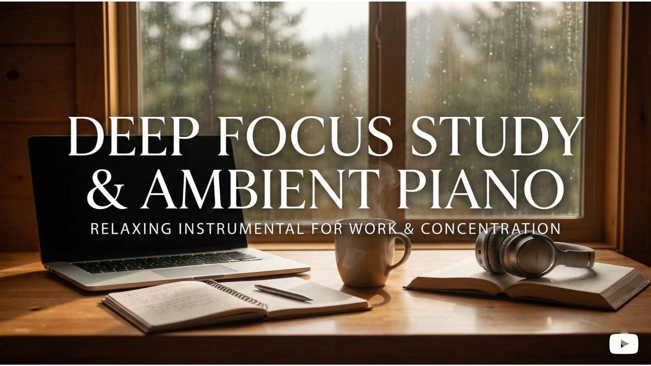 🎧 Deep Focus Piano | Calm Ambient Instrumental for Studying & Work