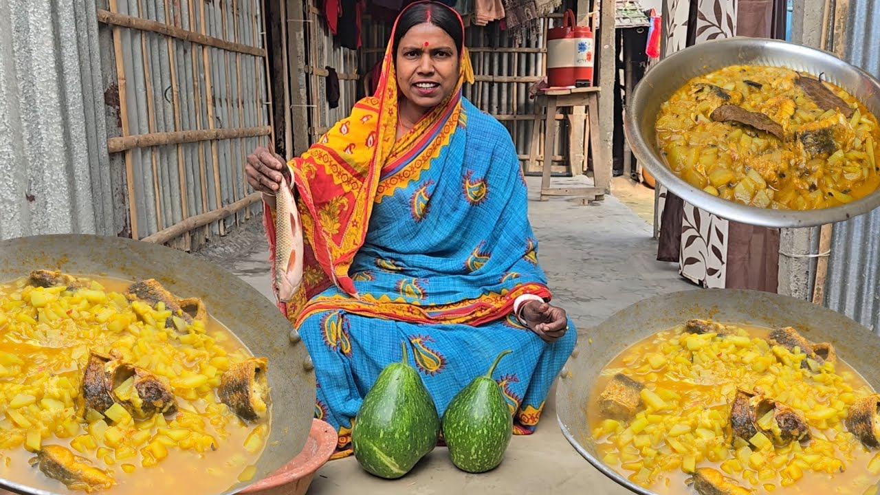Machhli dekar kaddu ki tarkari 🥰 #villagecooking 