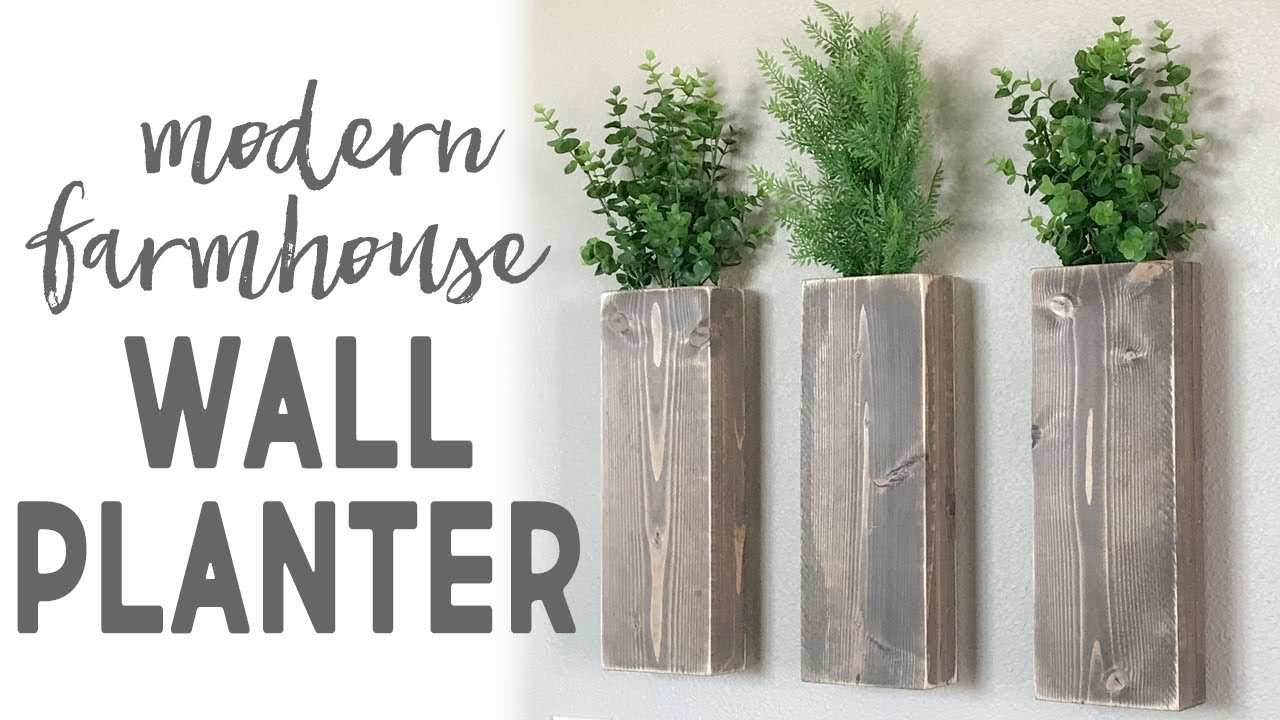 DIY Modern Farmhouse Wall Planter