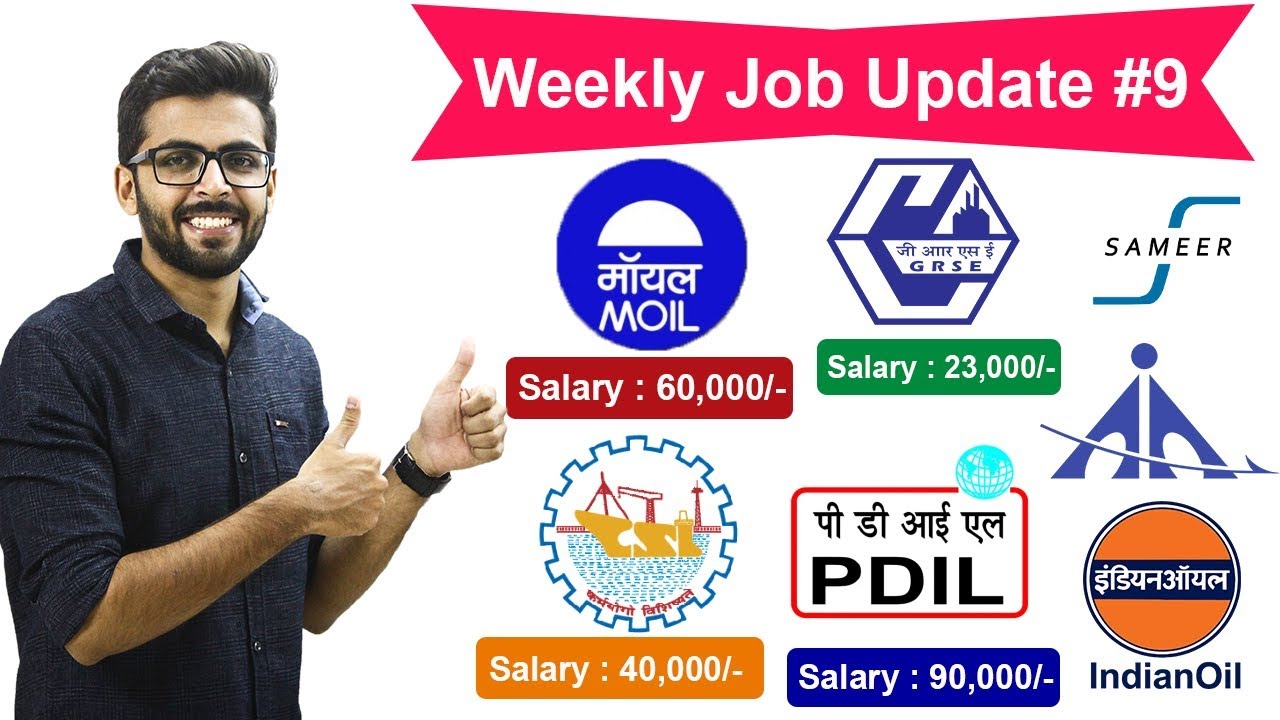 IOCL Recruitment 2020 | Cochin Shipyard (₹40,000), SSC(₹35,400), IIT, AAI, PDIL | Job Update #09