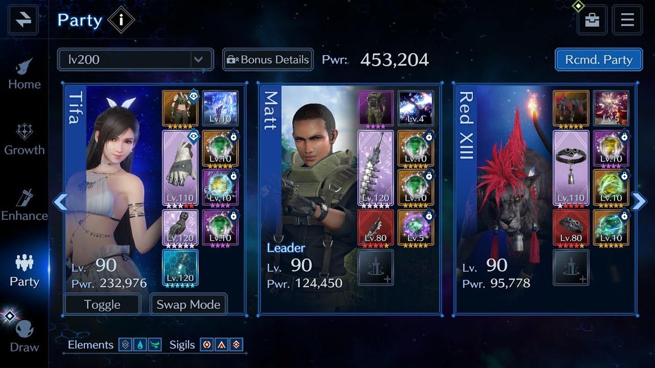 FF VII - Crash Solo used Materia DPS - Rhad N'akiu