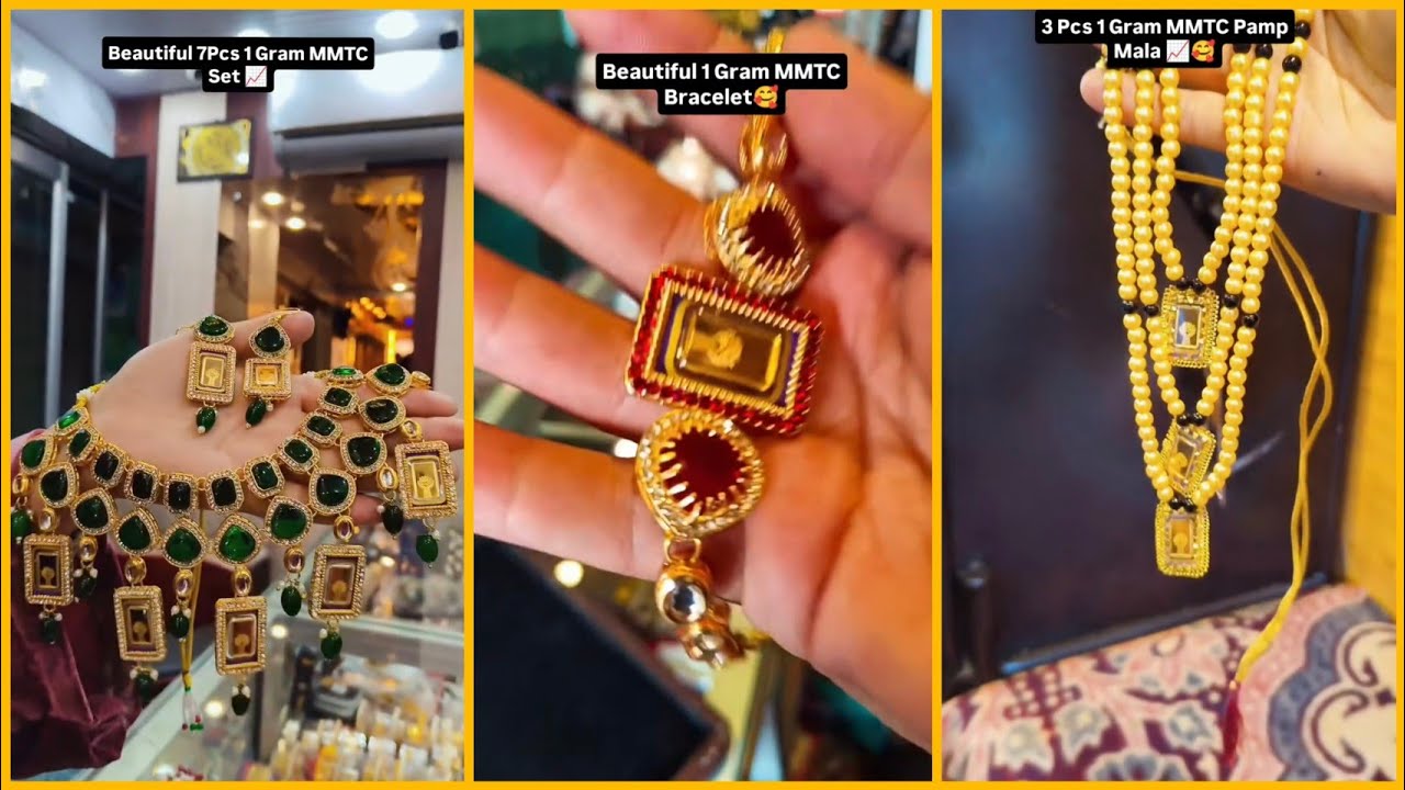 Gold Biscuit Jewellery Collection 🍁 || Gold Biscuit Necklace Set 💫 || Gold Bracelet 😍