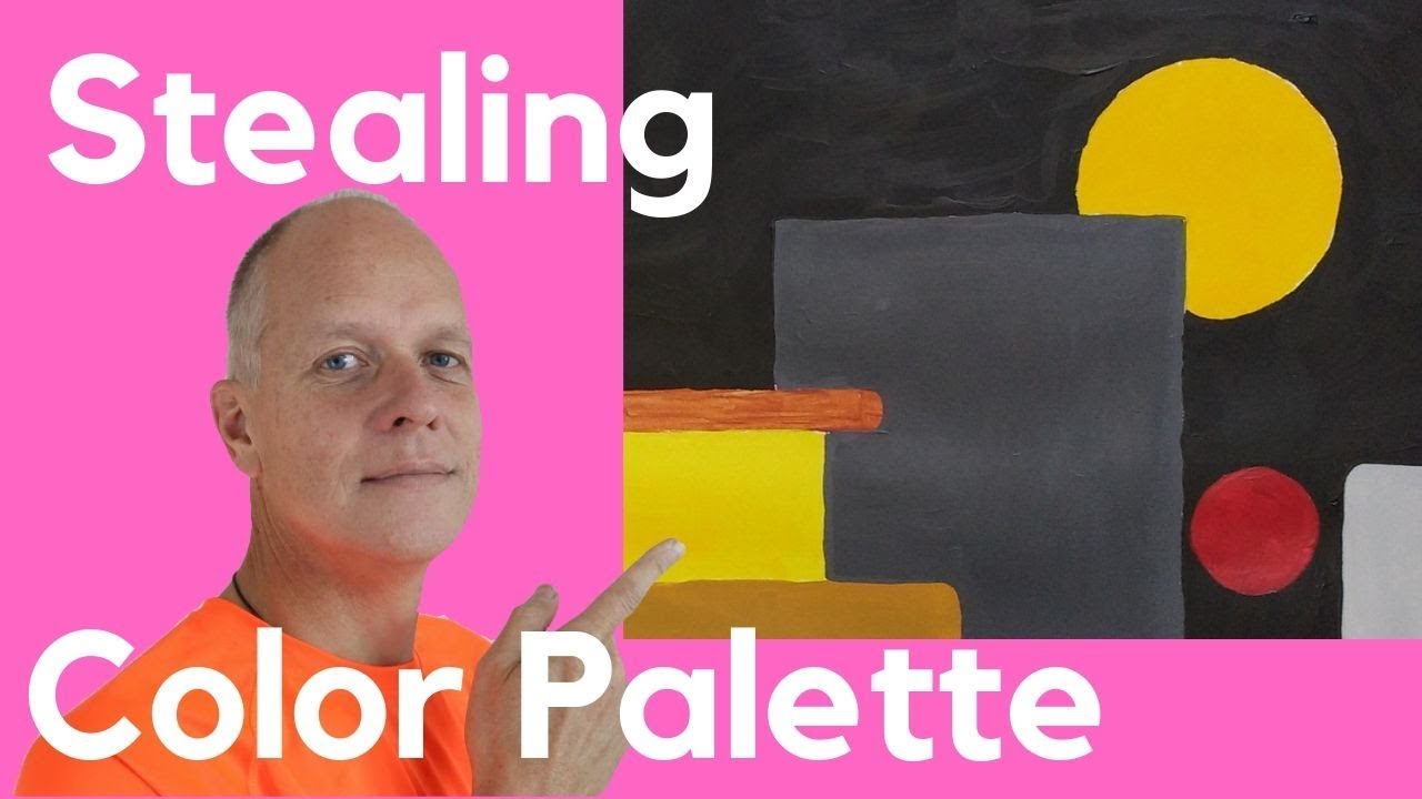 how to be original in art – brand color palette – hard edge abstract