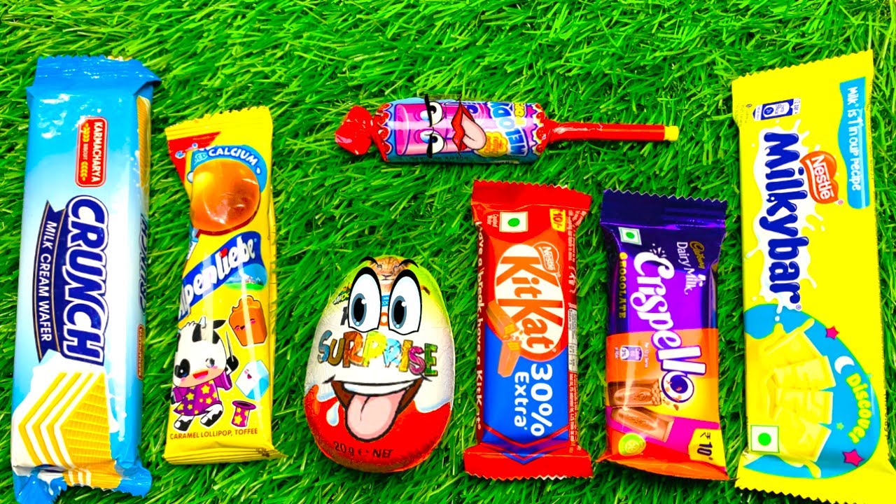 Satisfying Video Asmr Unboxing GIANT Rainbow Lollipop with Yummy Sweets Chocolate and candy Cutting