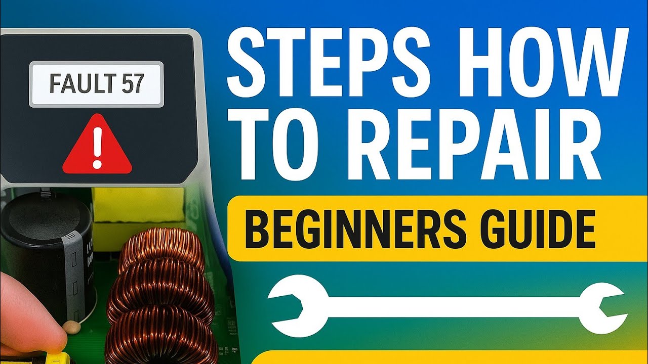 POWMR Hybrid Solar Inverter fault 57 Repair Vlog