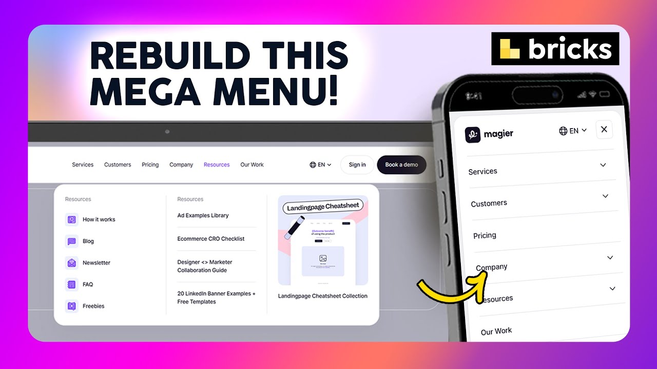 How to Build Magier.com’s Mega Menu in Bricks Builder