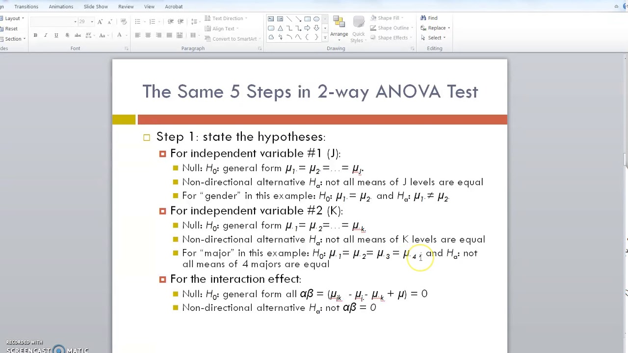 Two way ANOVA with post hoc in SPSS