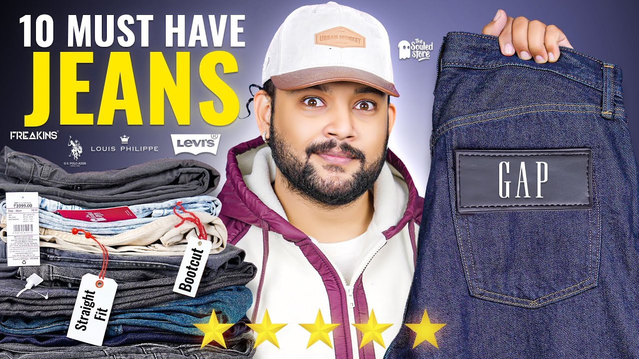 10 Best Jeans for Men in Myntra 🔥 Straight fit & Boot Cut Jeans Haul | ONE CHANCE