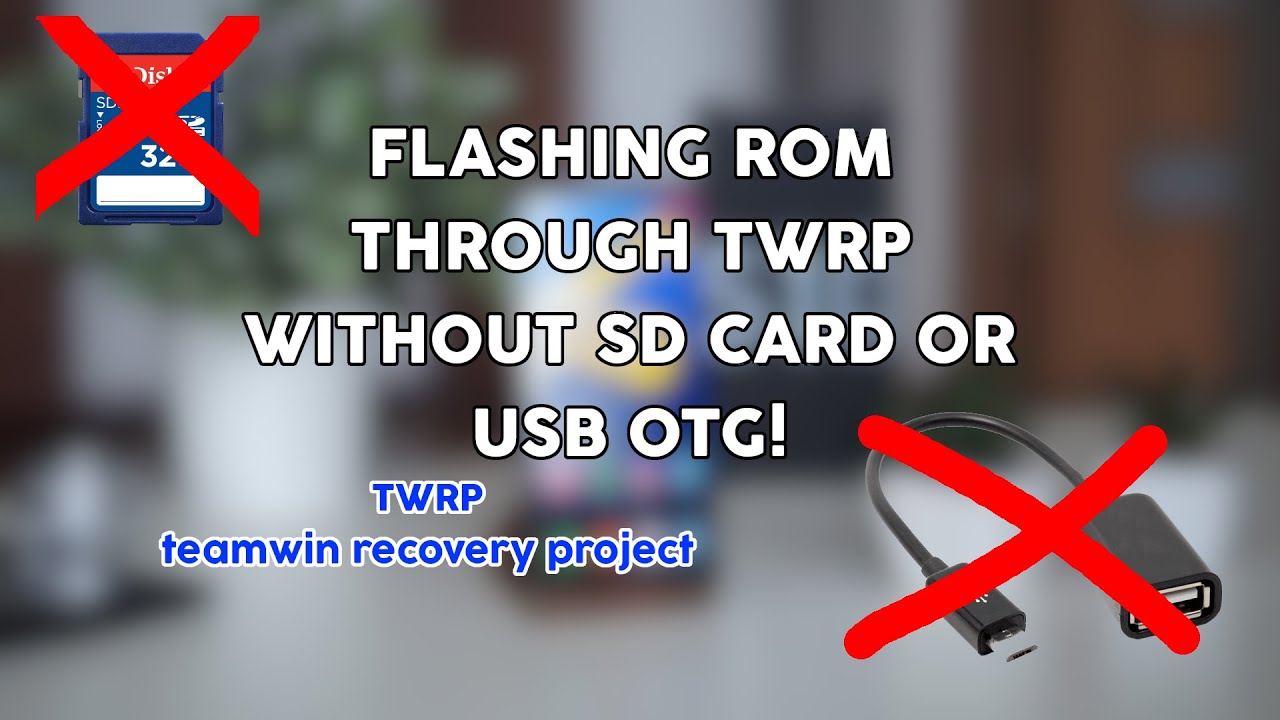 How to flash ROM through TWRP on phone without SD card or USB OTG! | Pawlash