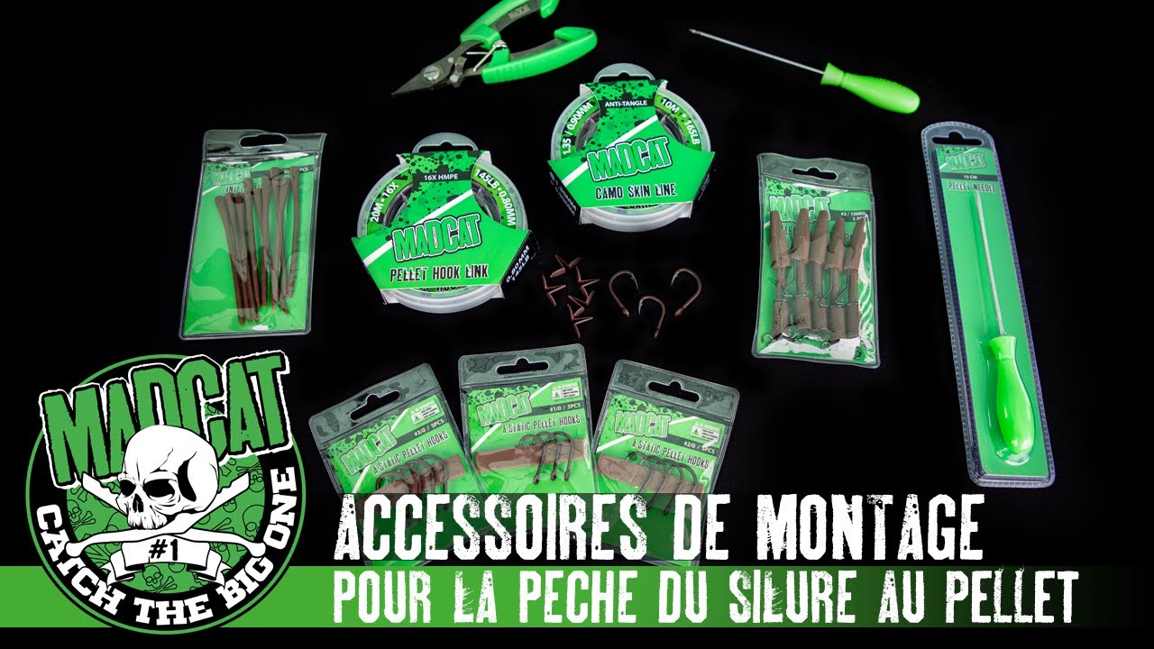 Accessoires de montage pour la pêche du silure au pellet
