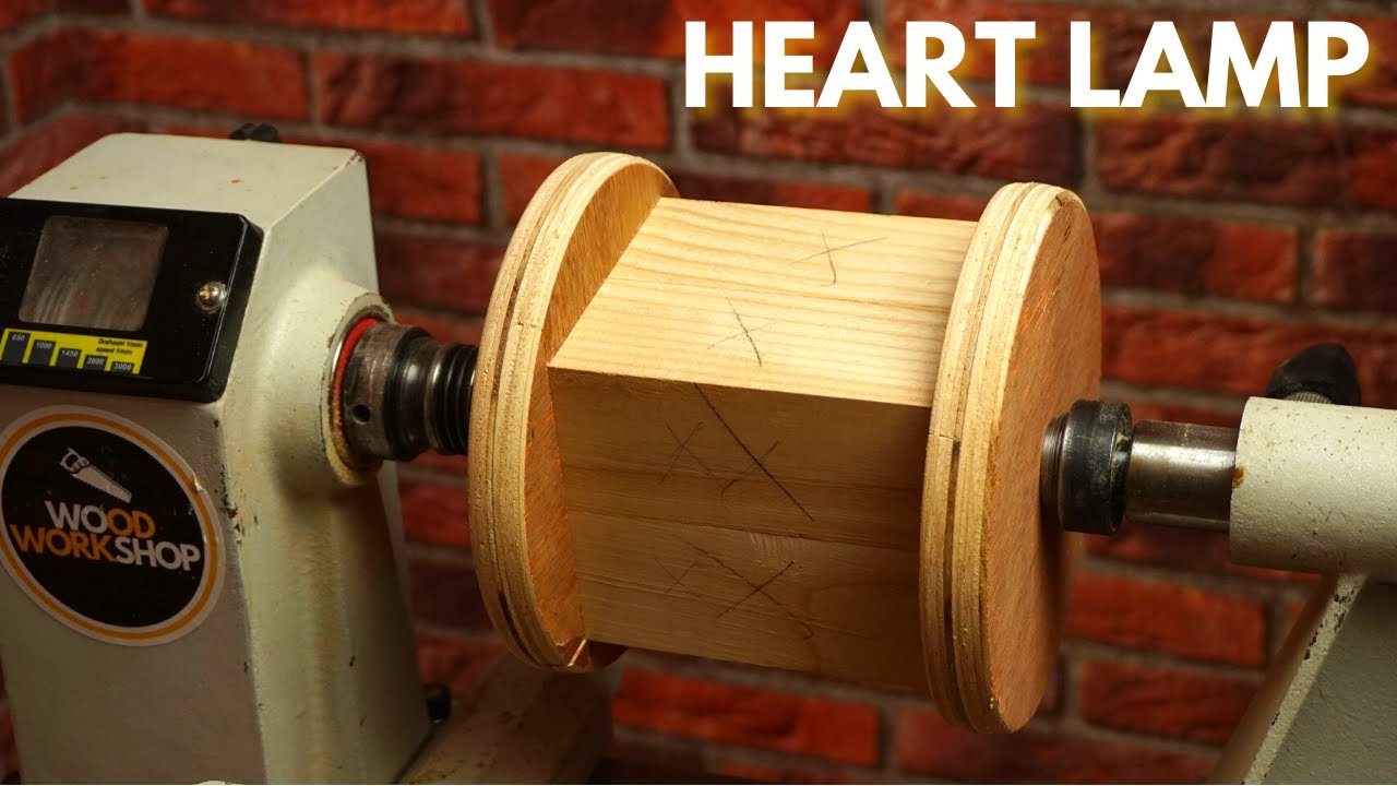 Woodturning - Heart Lamp
