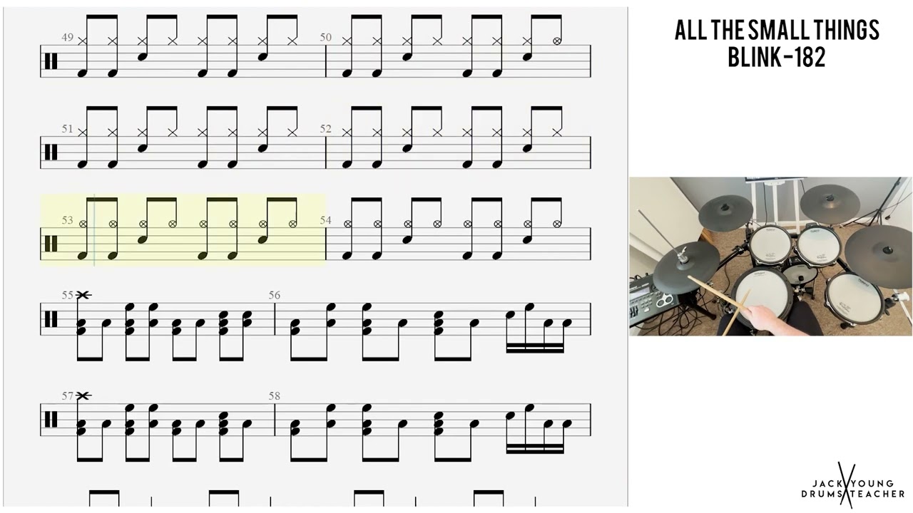 How to Play 🥁   All The Small Things   Blink 182