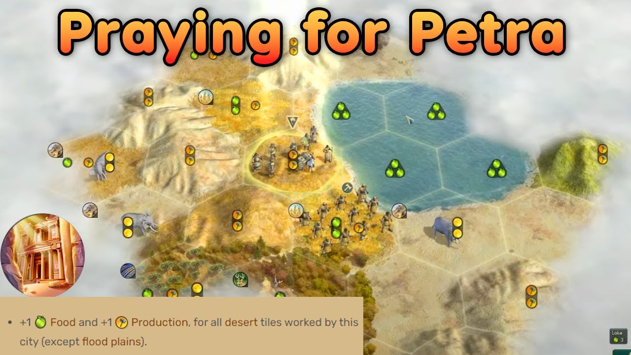 This start location has me praying for Petra - Civ 5 - Iroquois