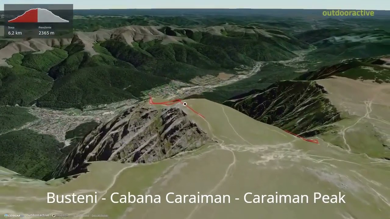 Busteni - Cabana Caraiman - Caraiman Peak  ∆ hiking trails ∆ 3d-trail.com/romania/