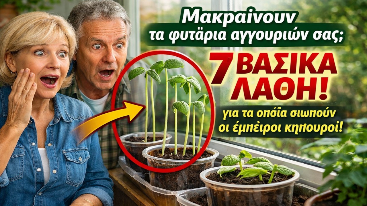 Μακραίνουν τα φυτάρια αγγουριών σας; 7 βασικά λάθη, για τα οποία σιωπούν ακόμα και οι πιο έμπειροι