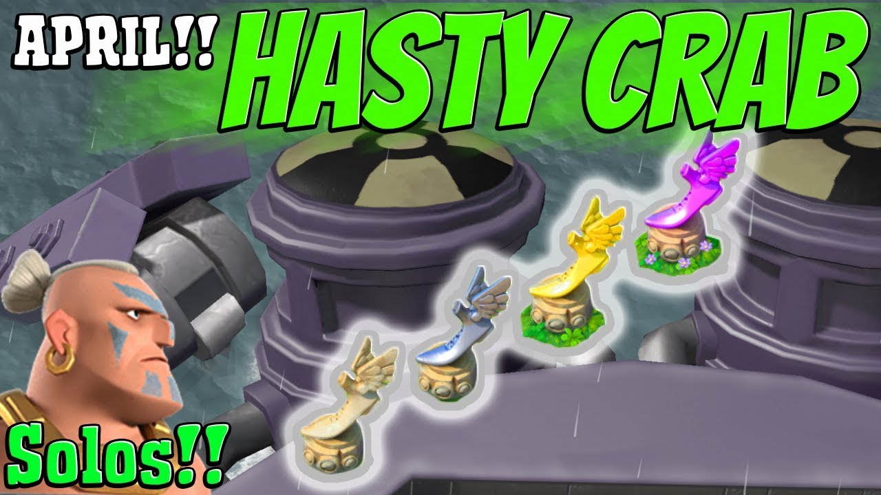 April Hasty Mega Crab (34-43 with WARRIOR solos) - Boom Beach