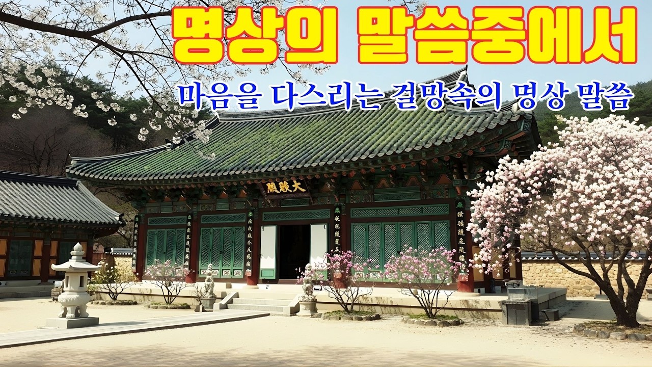 명상의말씀 🙏 마음을 다스리는 걸망속의 명상 말씀, 김도현 낭송 🌼🙏 명상의 말씀중에서