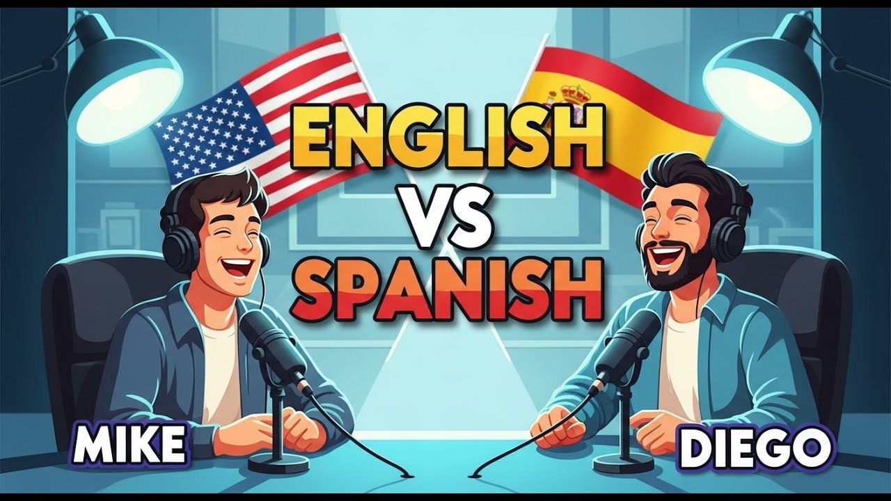 English vs Spanish – The Funniest Language Battle Ever! #EnglishVsSpanish #FunnyPodcast