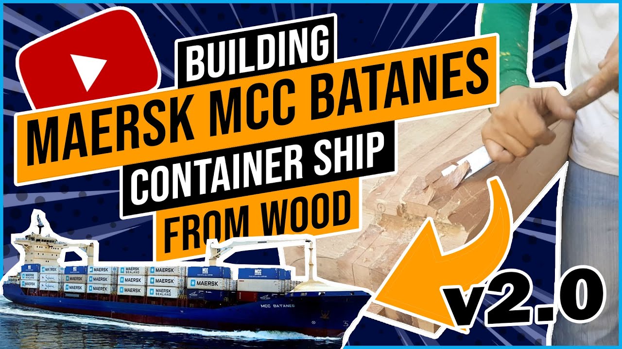 Maersk Line - Cargo Ship Model of MCC Batanes V2 by Fine Scale Modeler of handcrafted model ships