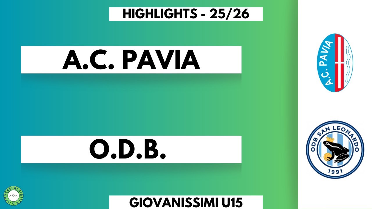 A.C. Pavia - O.D.B. highlights 25-26