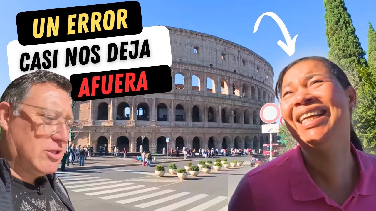 Chileno y Colombiana no lo pueden creer: llegaron a Coliseo Romano | Our first time in Italy 