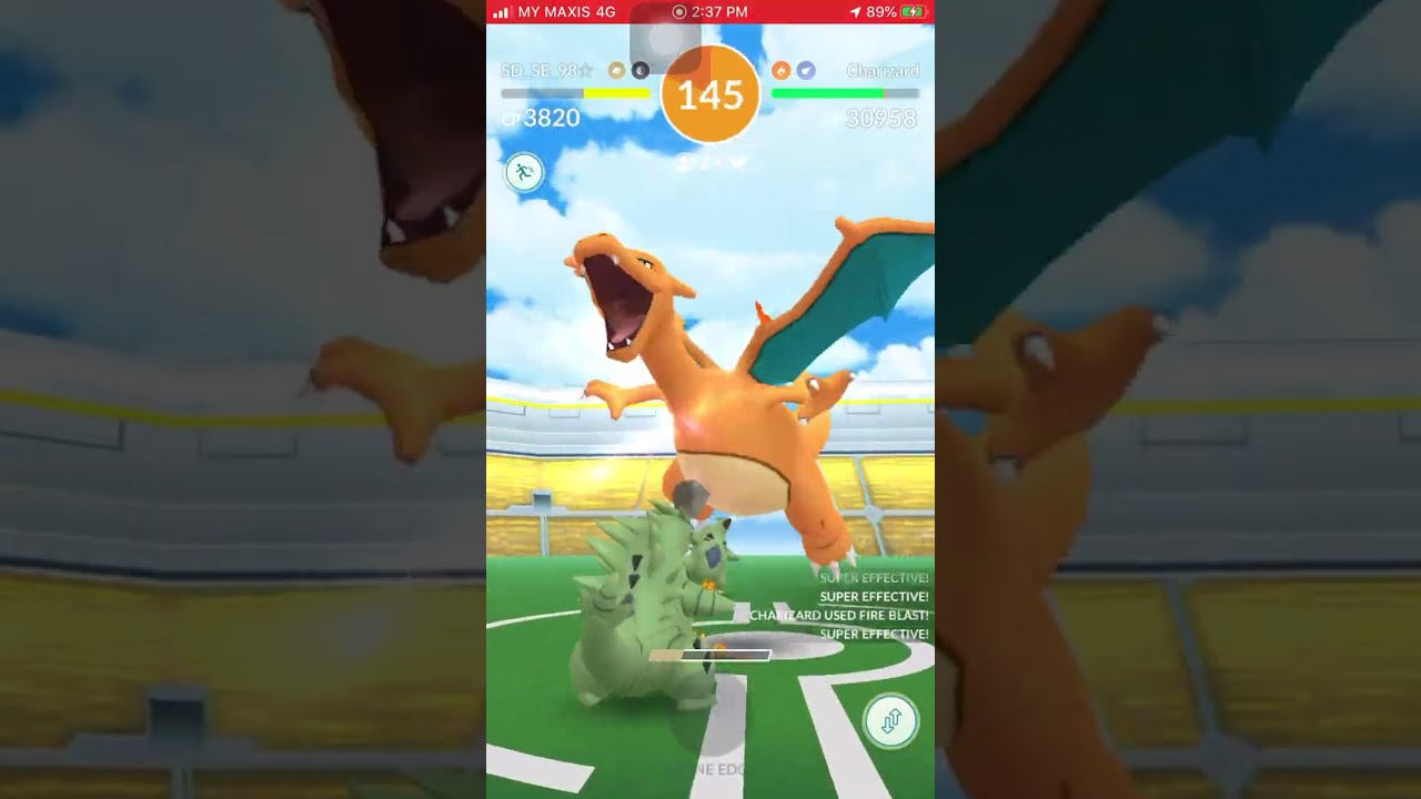 Charizard Raid【Success】【Duo Challenge】【4 Star Raid】【Pokemon Go】