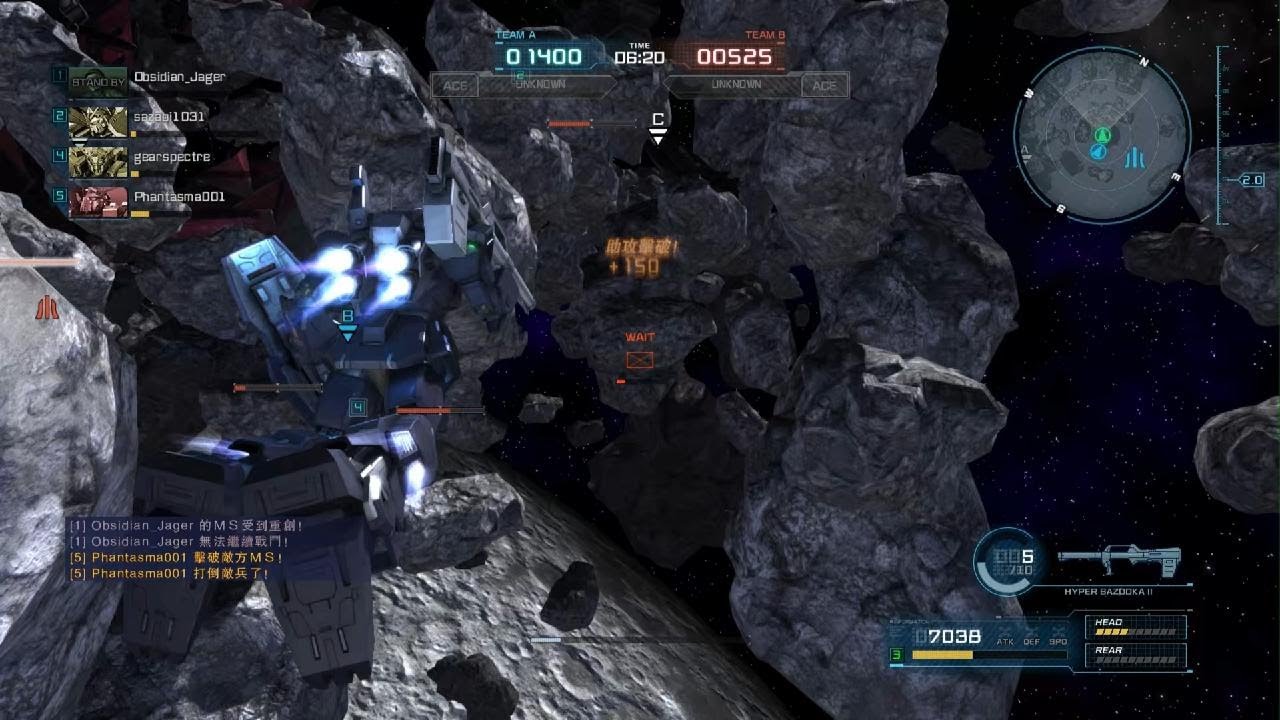 Gundam Battle Operations #7825: Gundam Mk-II Lv 1 (500 Cost) in Space