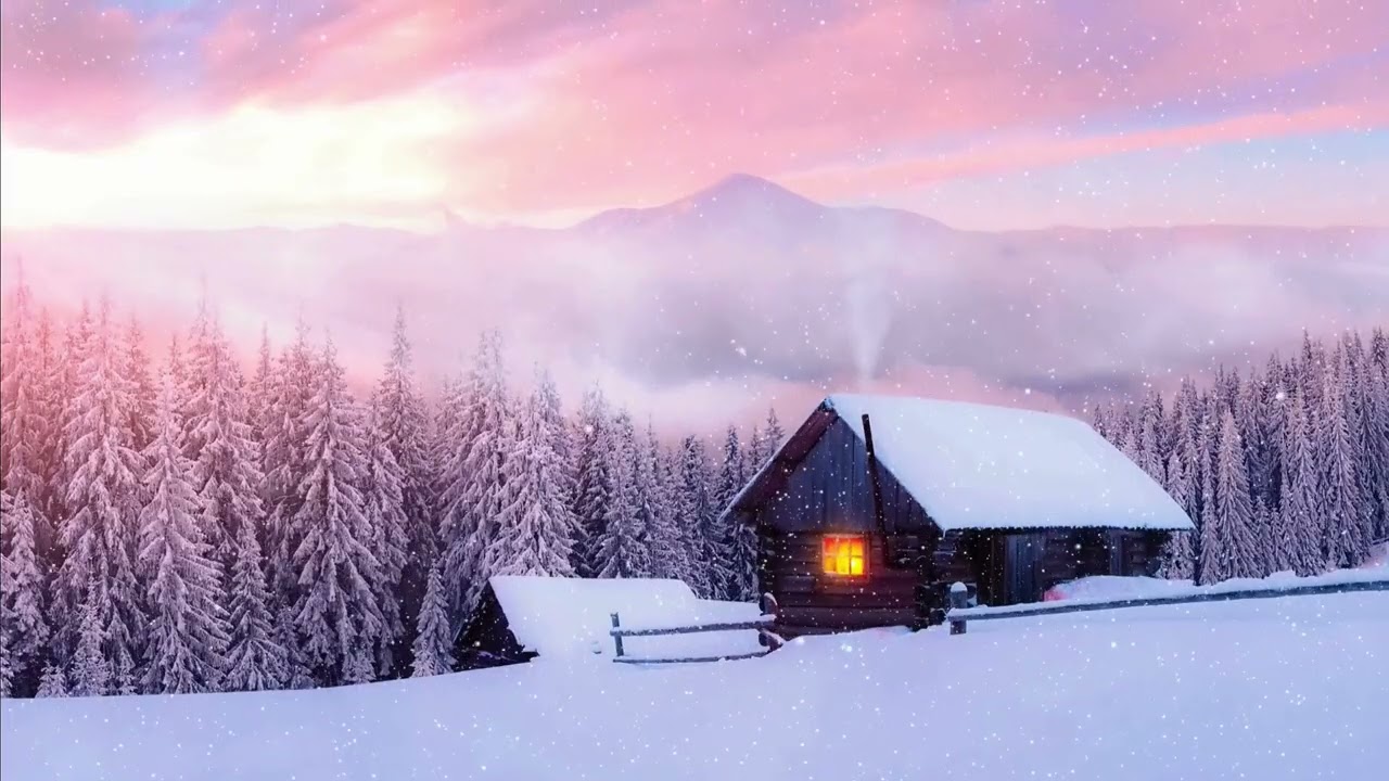 Silent Winter Cabin ❄️🏡 | Snowy Landscape Ambience | Focus • Relax • Sleep | 1 Hour