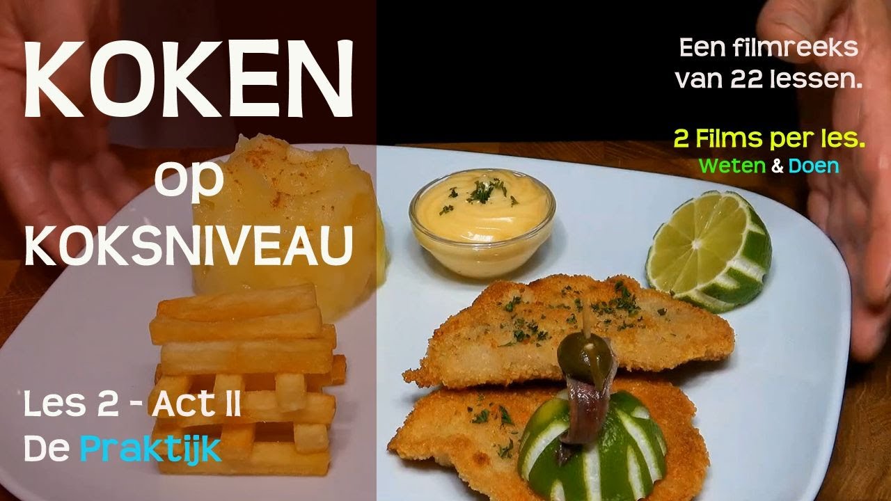 Online Kookcursus | Les 2: Het Doen | Koken op Koksniveau | Champignonsoep, Schnitzel & Bavarois.
