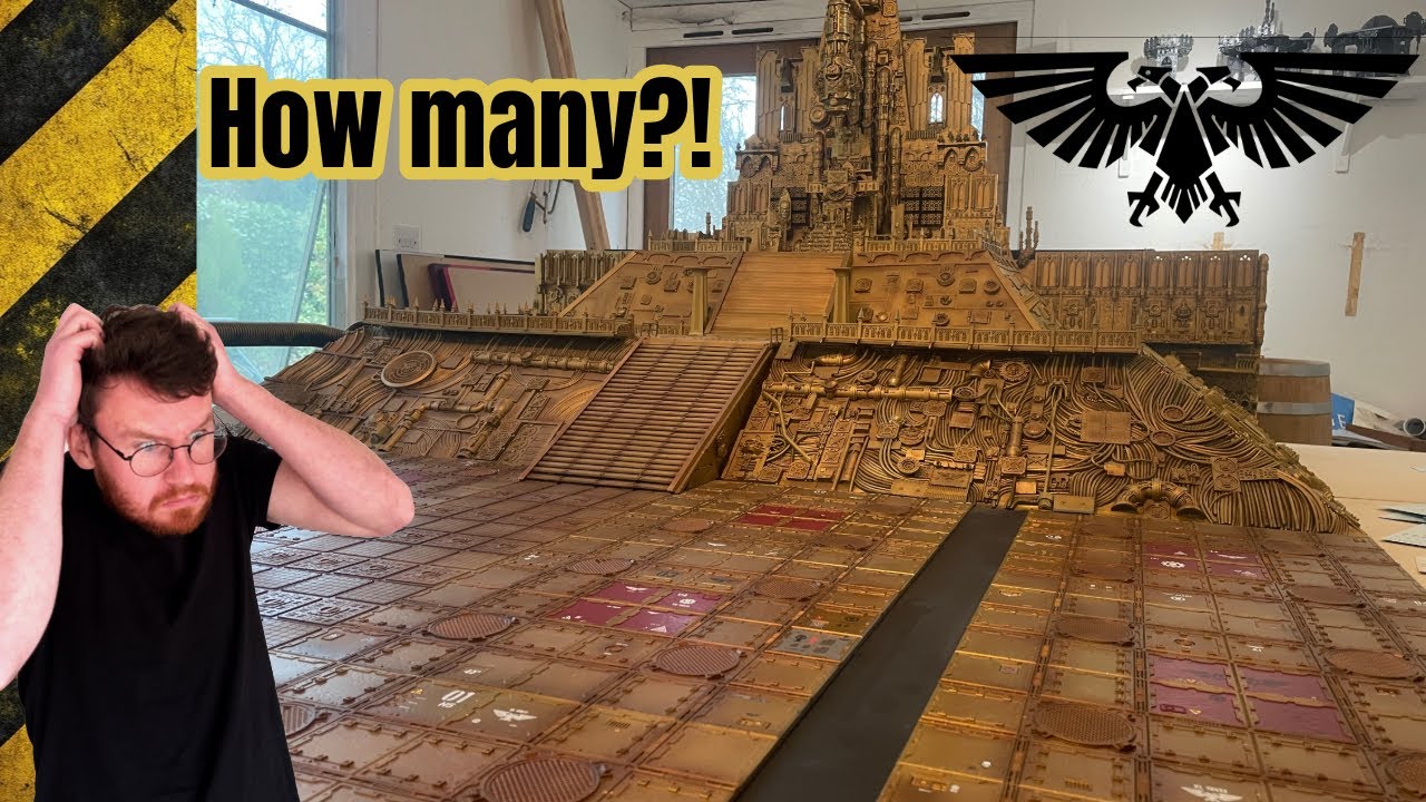 painting the Golden Throne from Warhammer 40,000