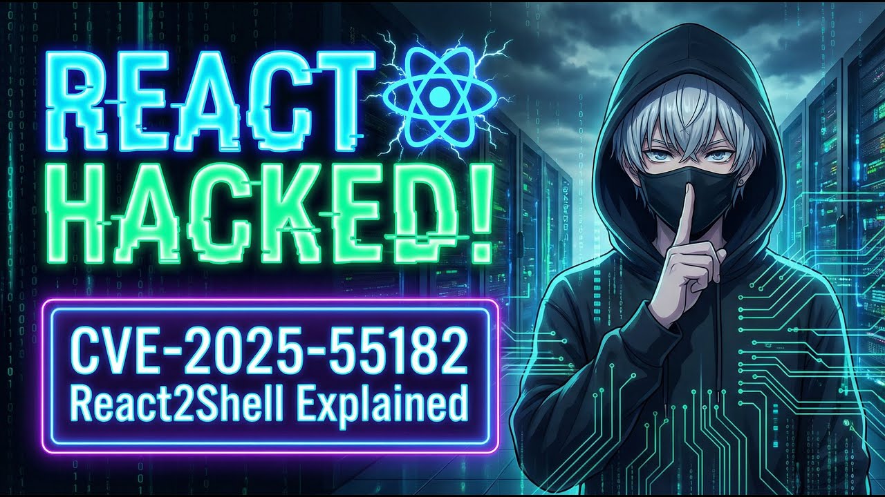React2Shell: CVE-2025-55182 - React's Worst RCE Vulnerability ⚠️ | Explanation & Exploitation 💻🌐