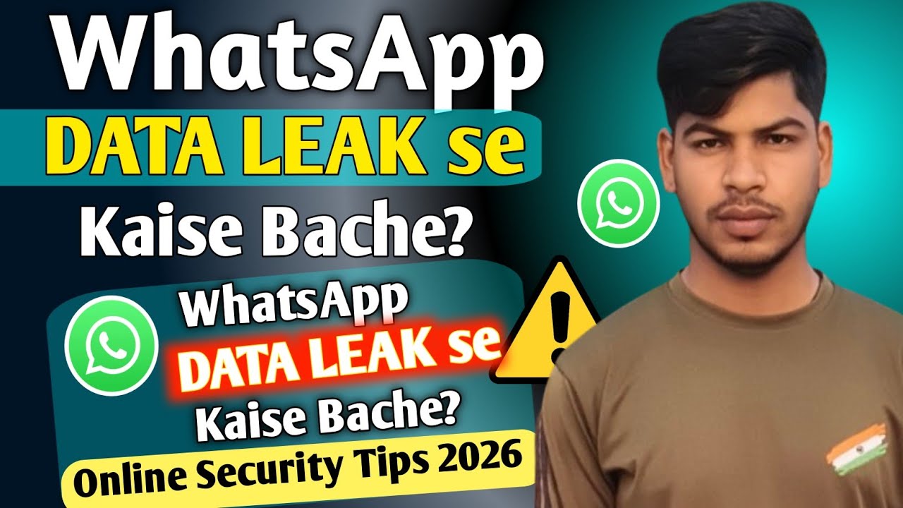 🚨How to Avoid WhatsApp Data Leak? | 🔐 Online Security Tips 2026 | Mobile Safety Guide 📱