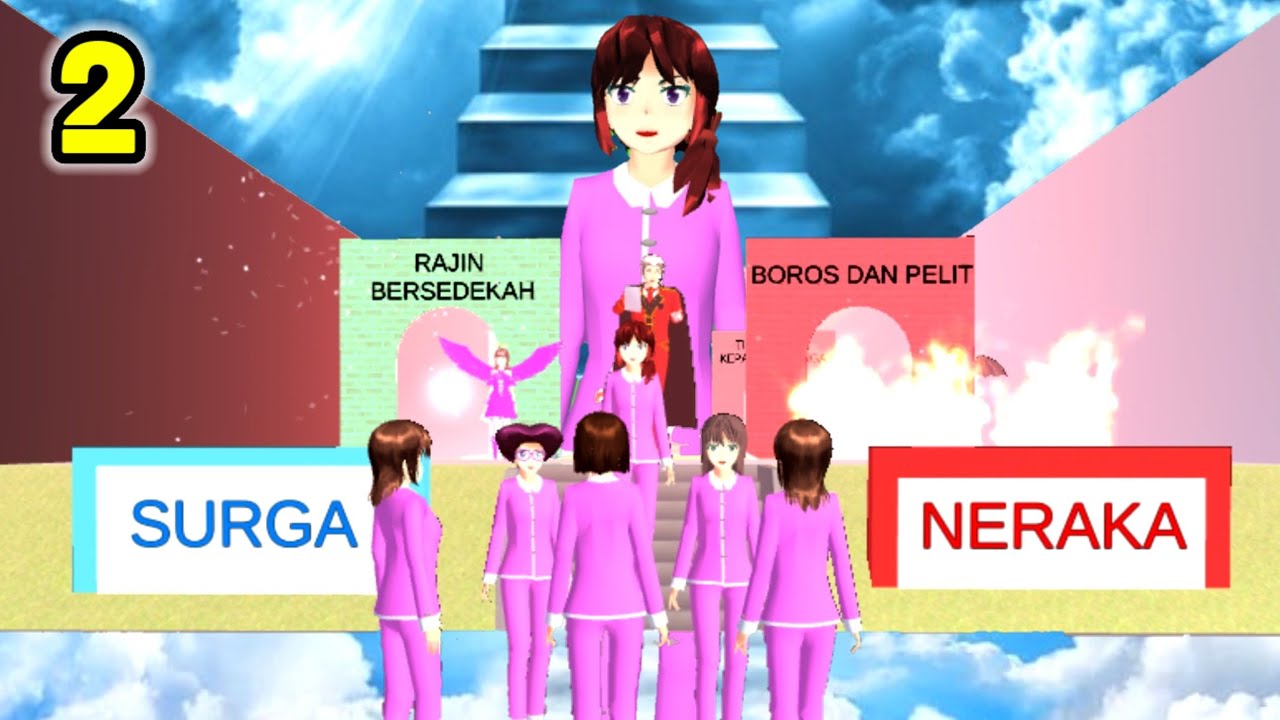 MASUK NERAKA ATAU SURGA ?? PENGHAKIMAN CLARA ( MAMA VIVI ) P2 || Drama sakura school simulator
