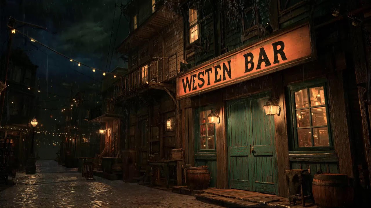 Western Bar At Night • Rainy Lofi For Slow Moments