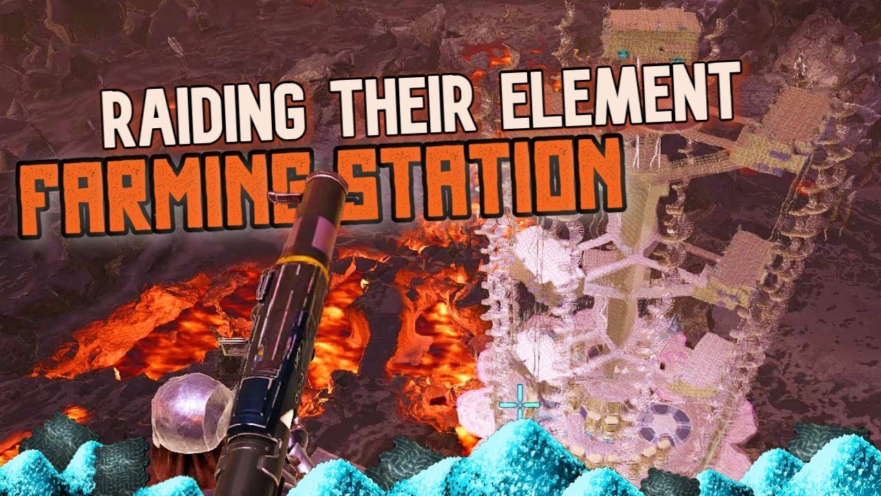 DUO RAIDING THEIR ELEMENT FARMING STATION | Ark Official PvP