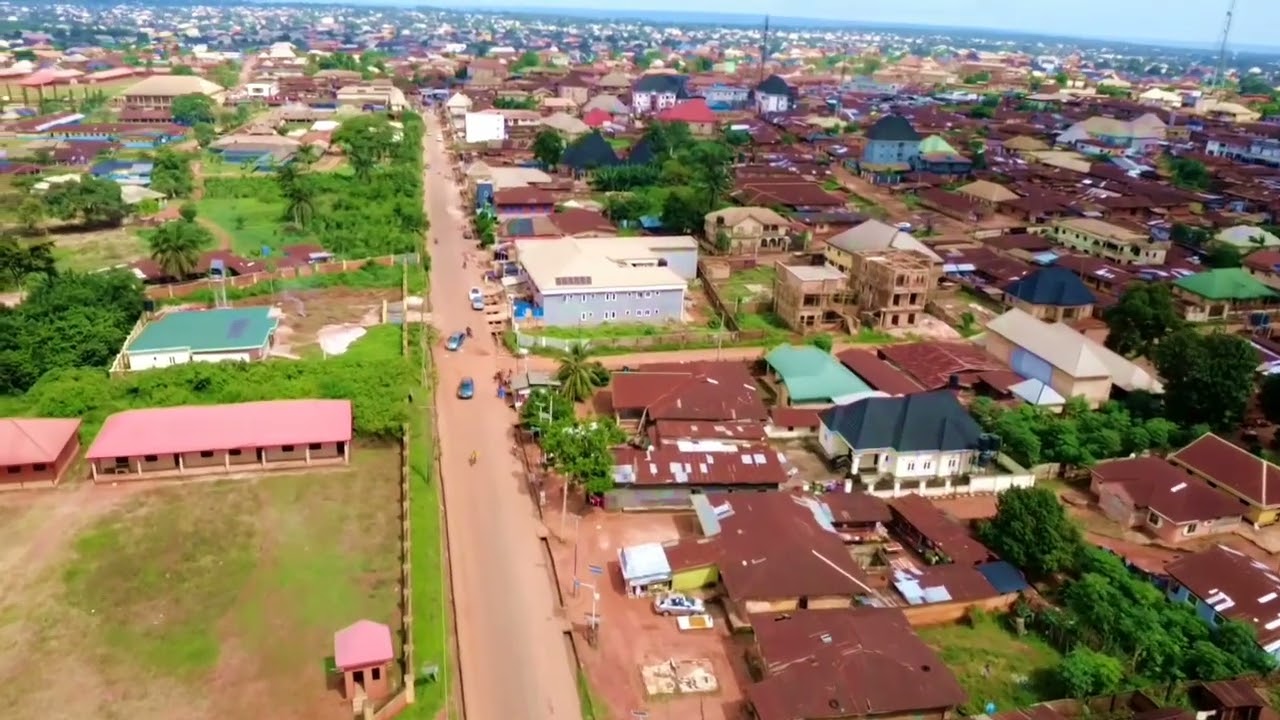 DRONE SHOT FOR THE FIRST AREA OF CIVILIZATION IN UROMI EDO STATE 