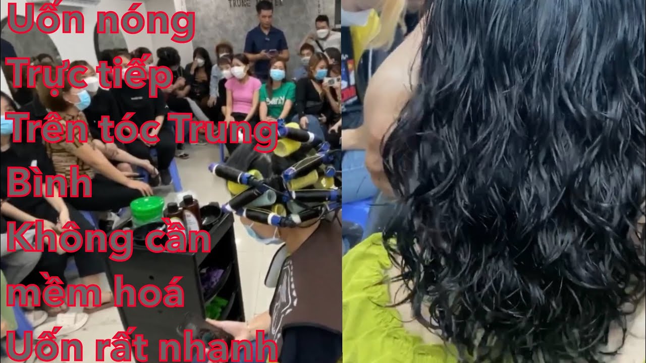 Hướng dẫn uốn nóng trực tiếp trên tóc trung bình - Trung Master