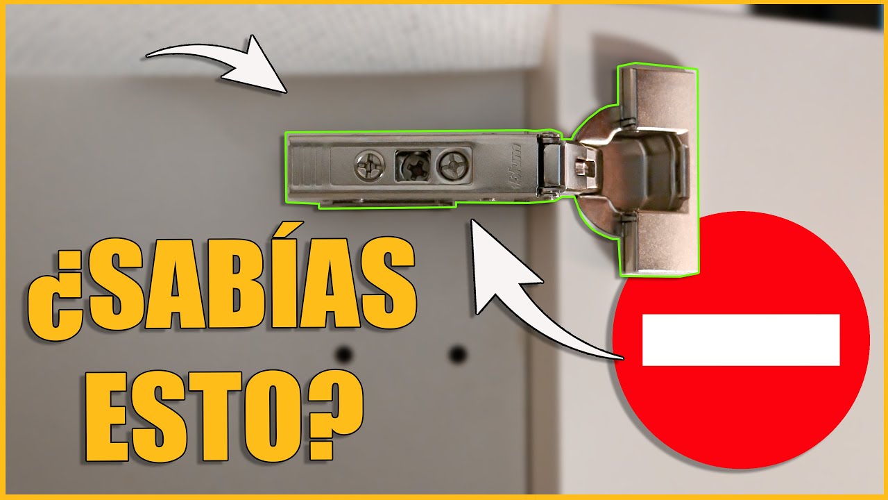 🚀 ¿CÓMO AJUSTAR e INSTALAR BISAGRAS? TOCA los TORNILLOS correctos ¡TUTORIAL!