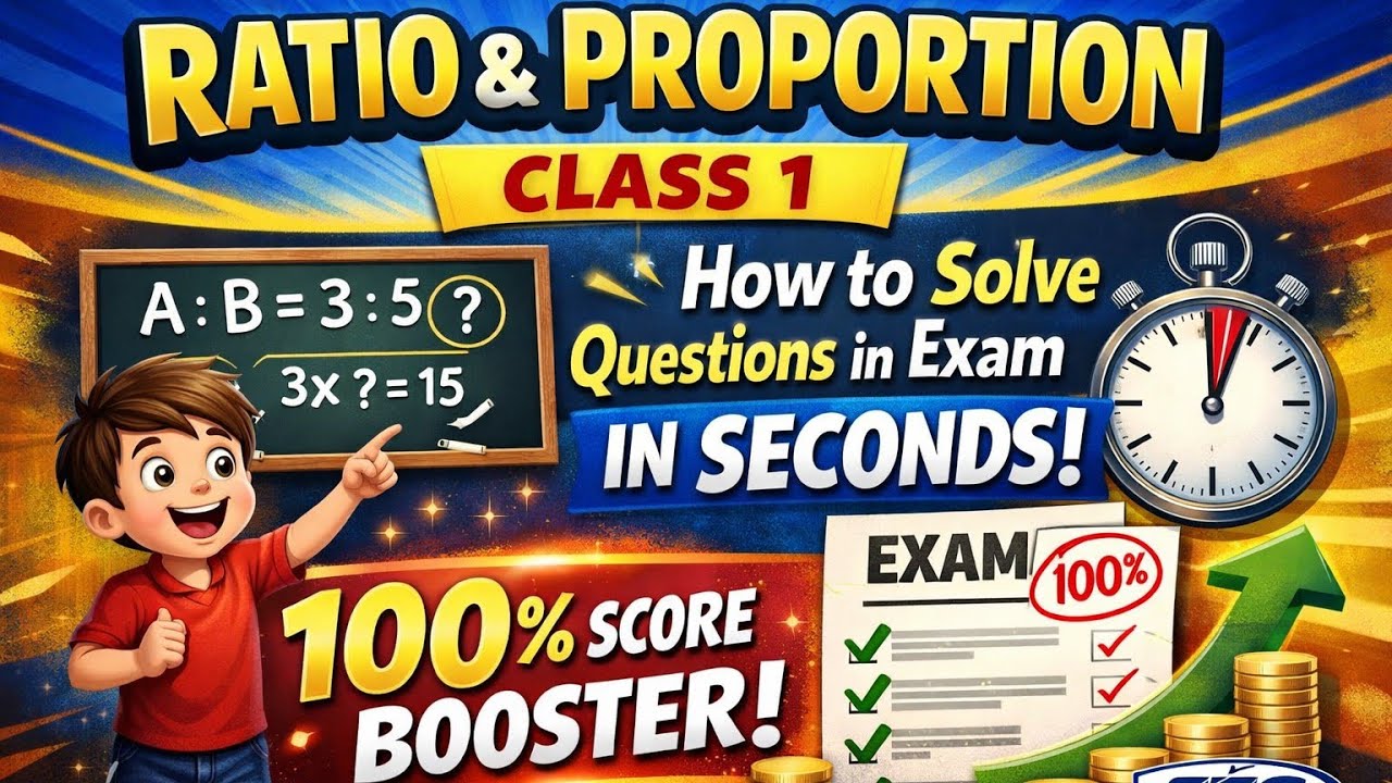 Ratio & Proportion Class 1 Complete Basics |Exam Tricks |Score Booster#exam #ssccgl #sscgd #upsc 