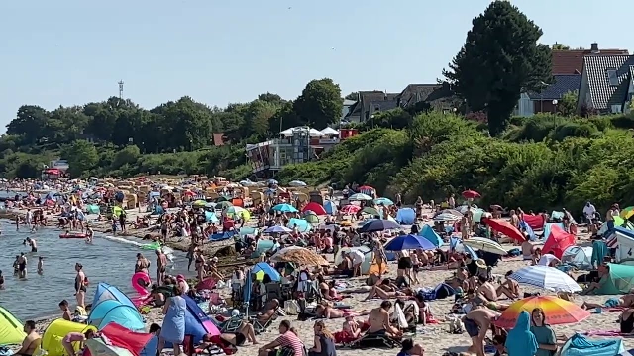 SCHILKSEE STRAND Суббота, 13 августа 2022 г. Лето в Киле на Кильско...