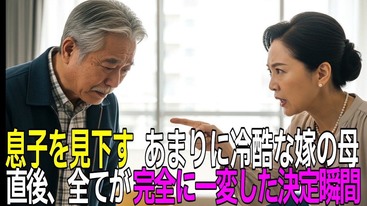 :「その人に何が分かるの」作業着姿の老人を見下した嫁の母。5分後、誰も予想しなかった事が起きた【朗読】