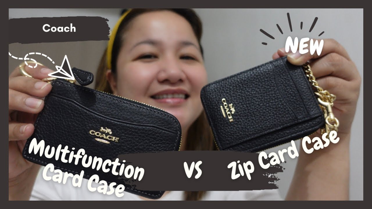 Что лучше? Многофункциональный карт-чехол Coach или карт-чехол Coach Zip