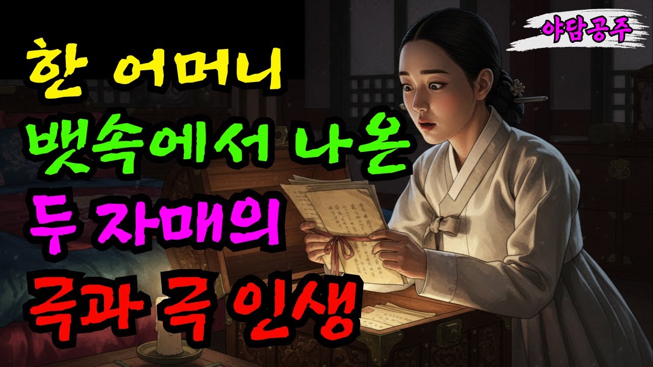 언니는 땅을 가지고, 저는 엄마를 가졌습니다 | 조선시대 두 자매의 운명 이야기ㅣ전설ㅣ괴담ㅣ민담ㅣ야담ㅣ 설화ㅣ 옛날이야기ㅣ오디오북
