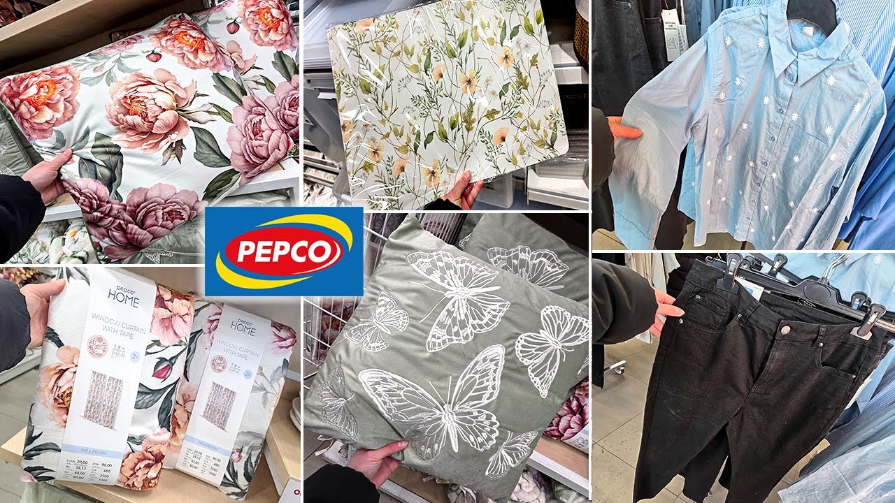 PEPCO TANIE NOWOŚCI 😍 KOLEKCJA DAMSKA NA WIESZAKU❗ KWIATOWE ZASŁONY PODUSZKI TO HIT❗❗