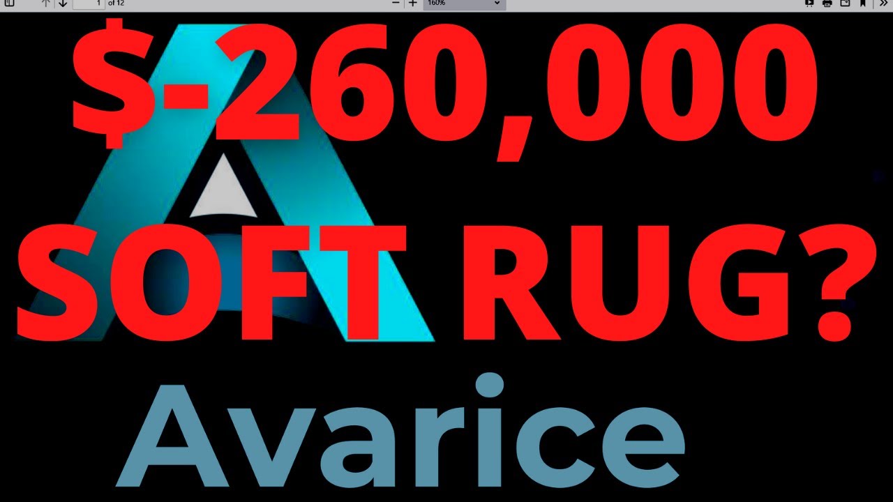 AVARICE $260,000 SOFT RUG PULL ? | BNB COIN |