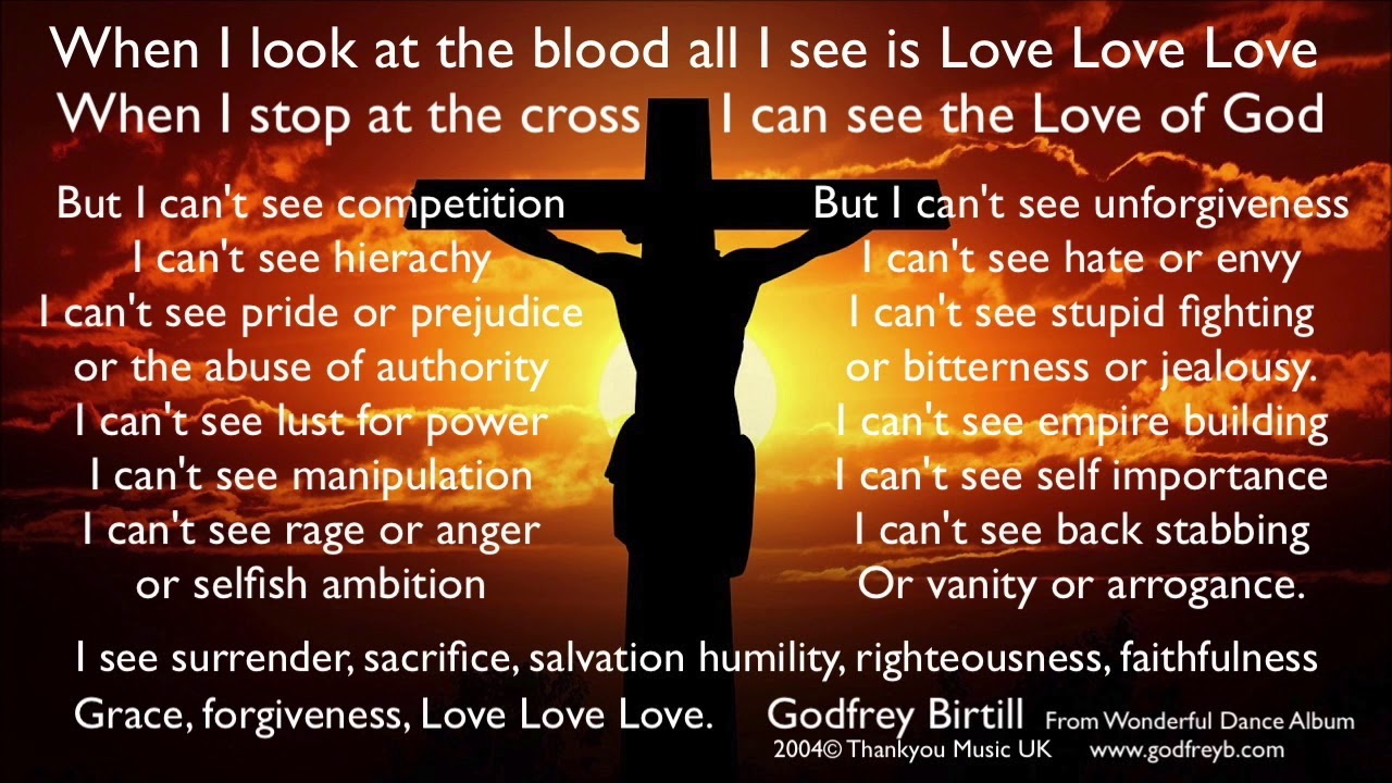 When I look at the blood. Godfrey Birtill